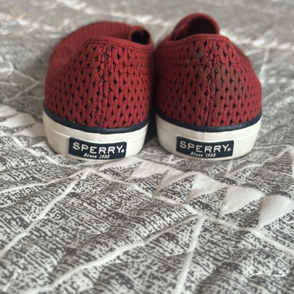 Sperry Red Women's Sneakers Excellent Conditions - Picture 2 of 5